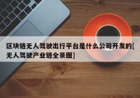 区块链无人驾驶出行平台是什么公司开发的[无人驾驶产业链全景图]